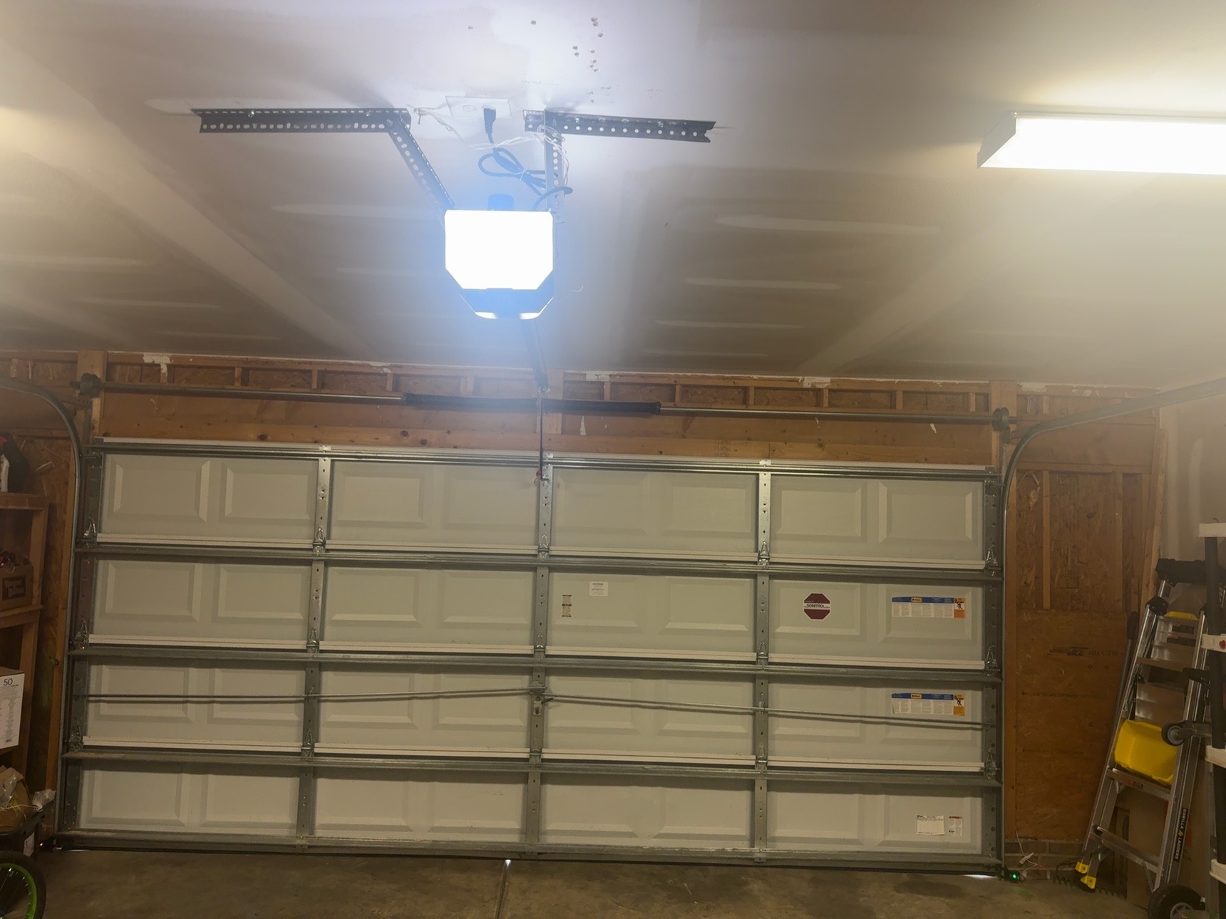 Garage door before service
